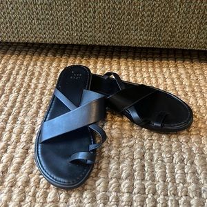 Black strappy sandals
